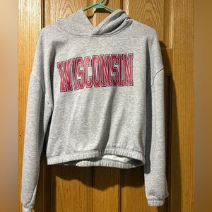 Gray Wisconsin Gameday Couture Hoodie